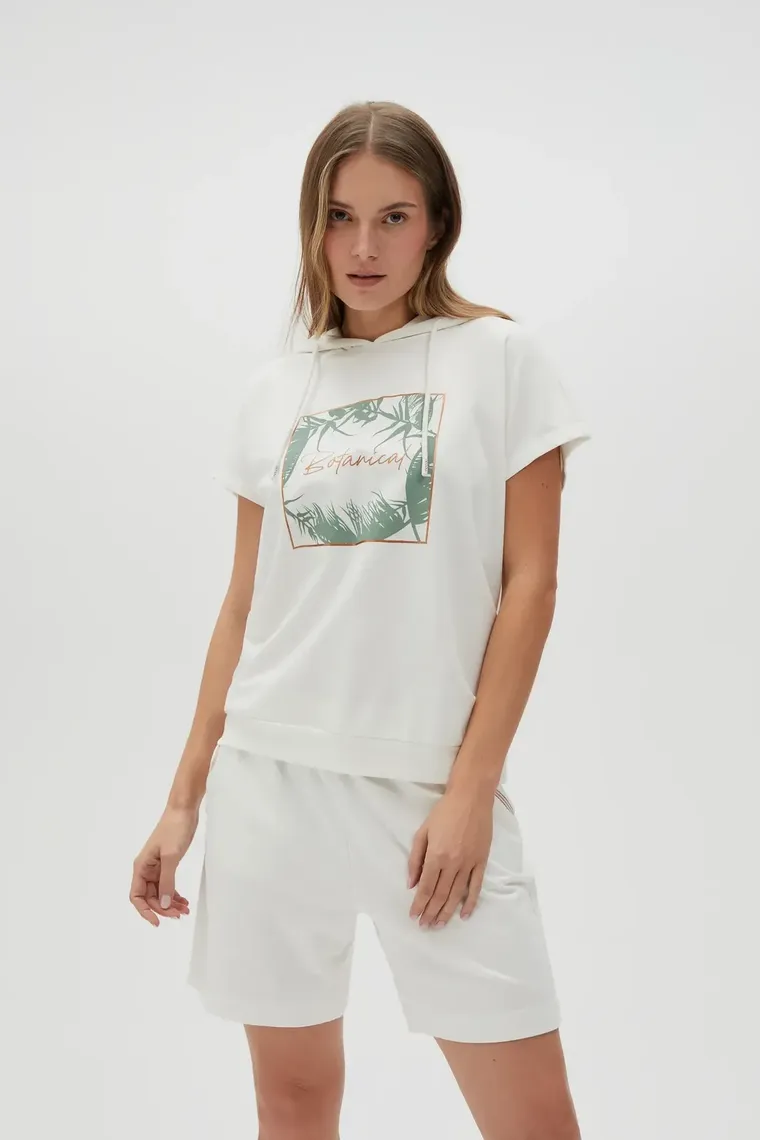 Bluza damska, biała, Moodo