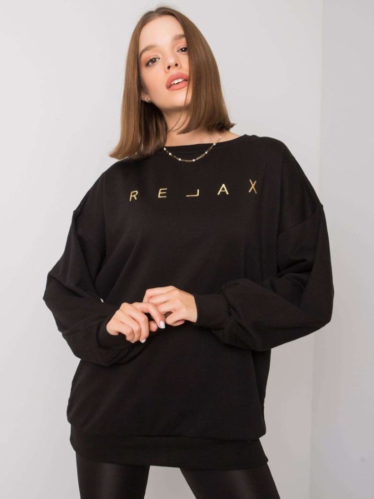 Bluza damska, czarna, Ex Moda