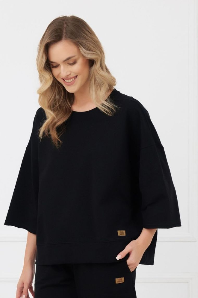 Bluza damska, czarna, Italian Fashion
