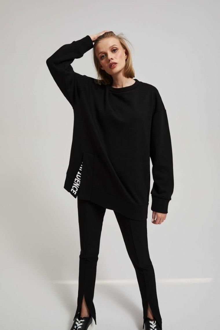 Bluza damska, czarna, Moodo