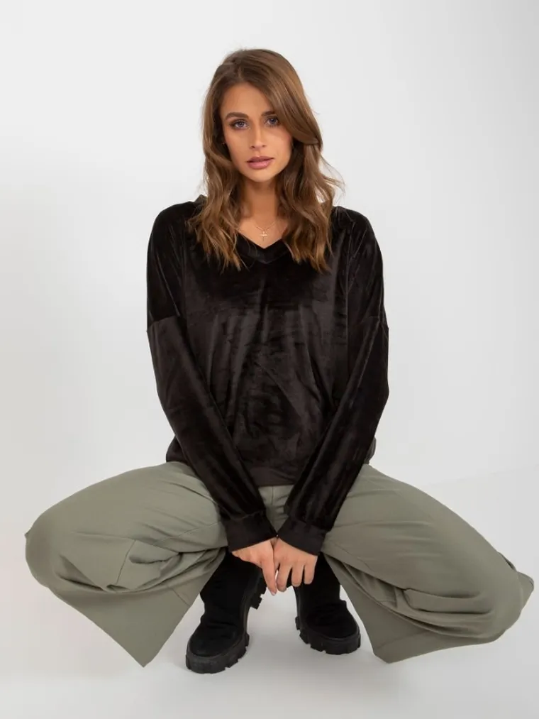 Bluza damska, czarna, Relevance