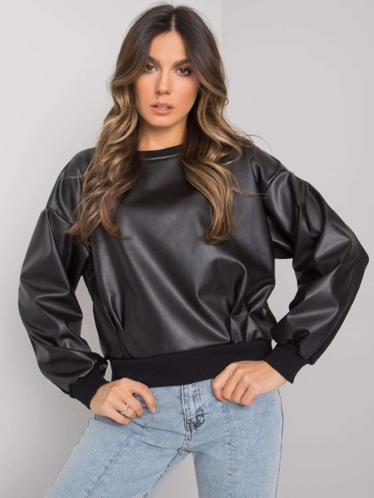 Bluza damska, czarna, Rue Paris