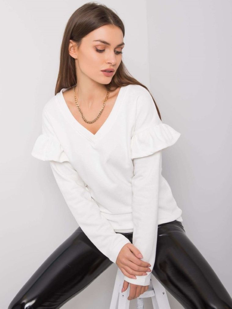 Bluza damska, ecru, Rue Paris