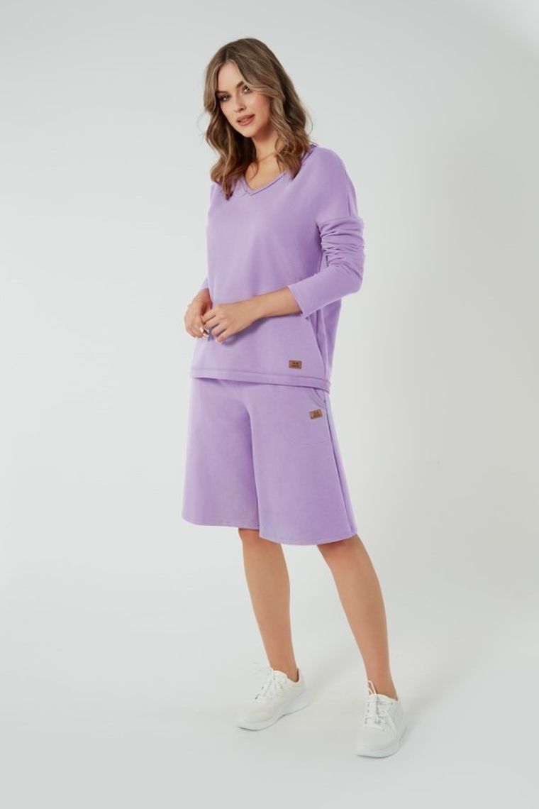 Bluza damska, fioletowa, Madri, Italian Fashion