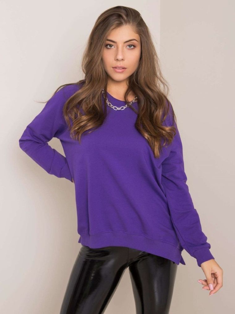 Bluza damska, fioletowa, Rue Paris