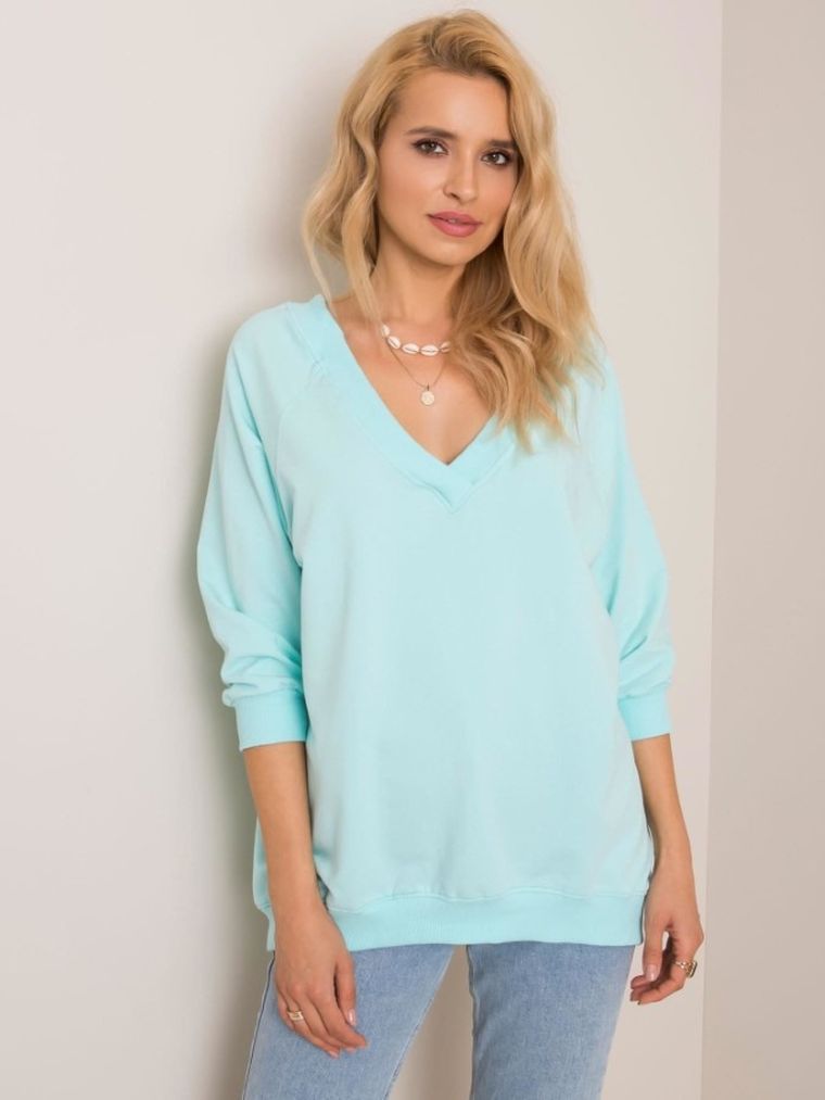 Bluza damska, miętowa, Rue Paris
