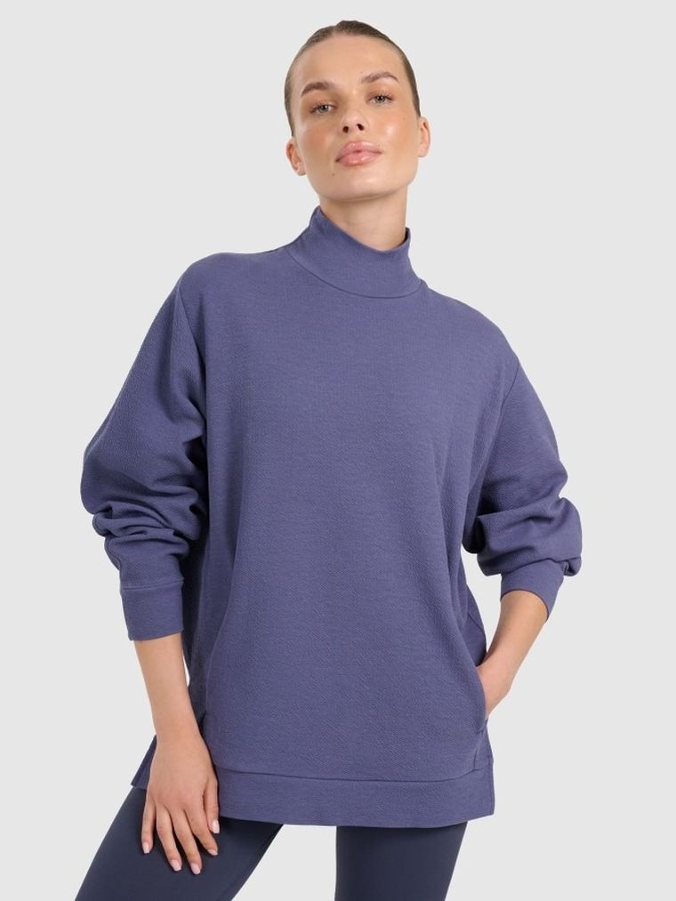 Bluza damska, niebieska, 4F