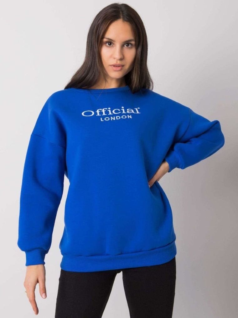 Bluza damska, niebieska, Ex Moda