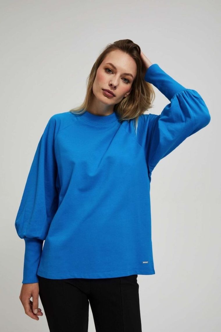 Bluza damska, niebieska, Moodo