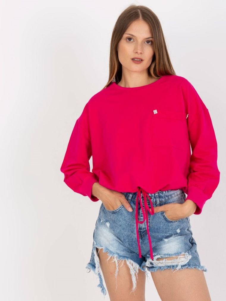 Bluza damska, różowa, Rue Paris