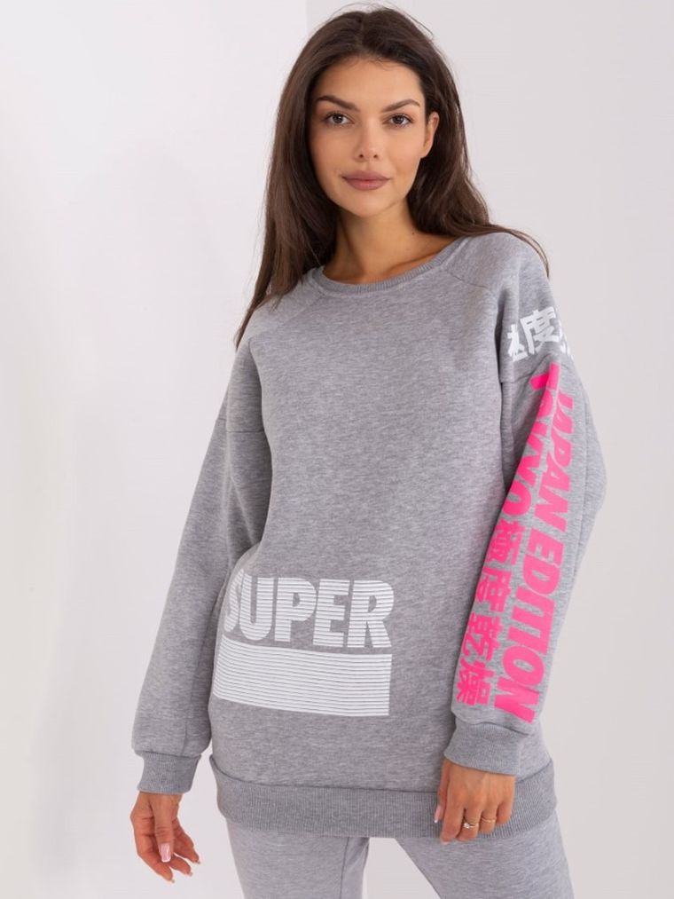 Bluza damska, szara, Lily Rose