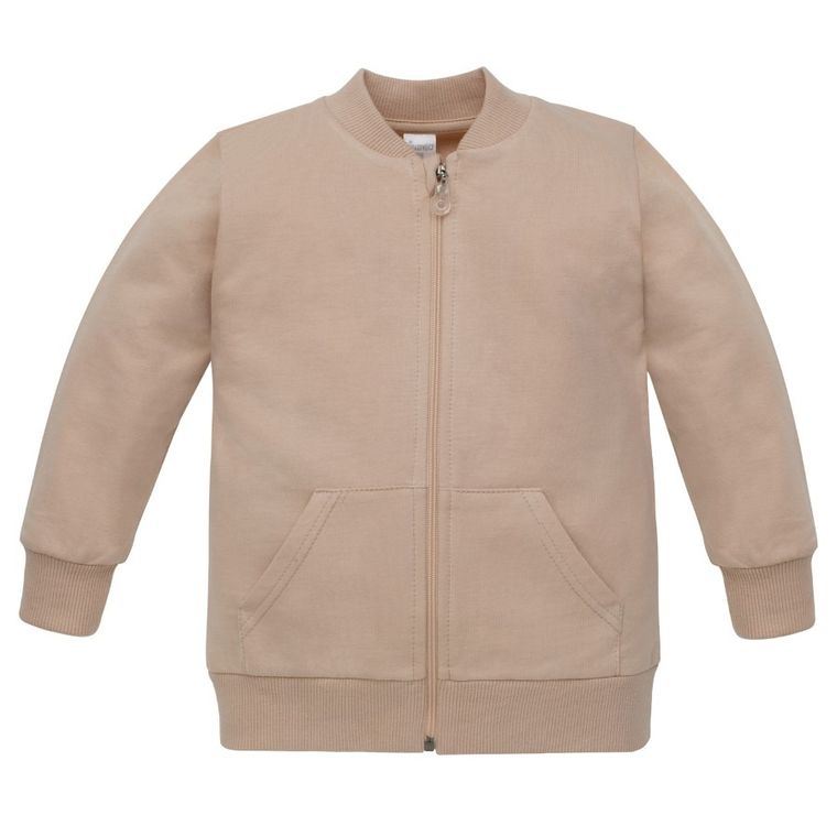 Bluza dziecięca, rozpinana, beżowa, Pinokio