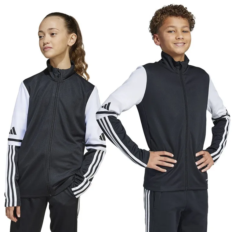 Bluza dziecięca, rozpinana, czarna, Adidas Squadra
