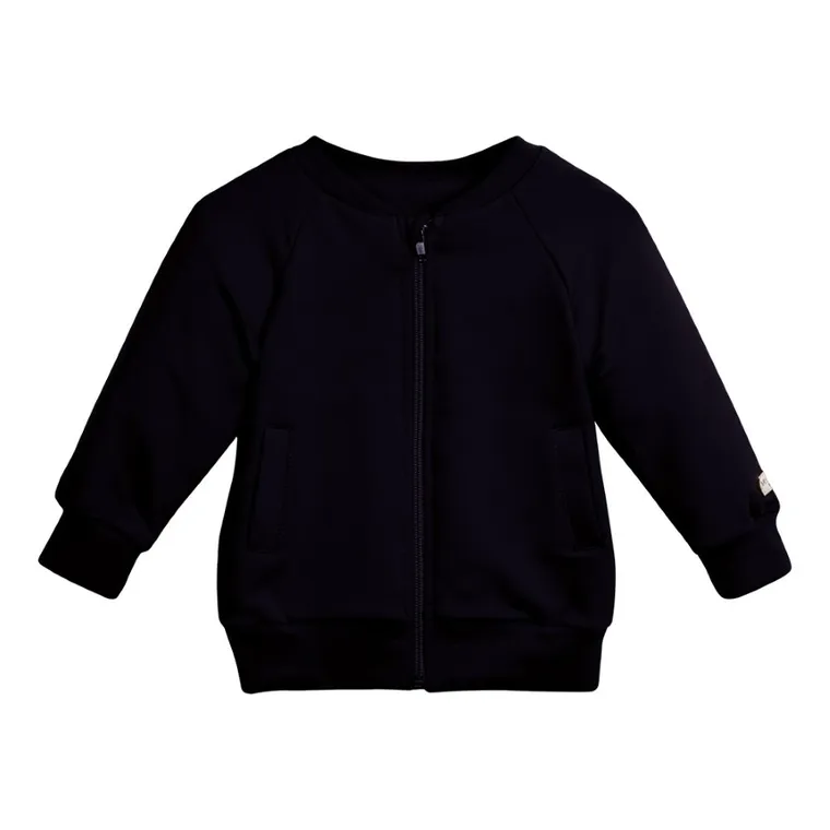 Bluza dziecięca, rozpinana, czarna, Eevi