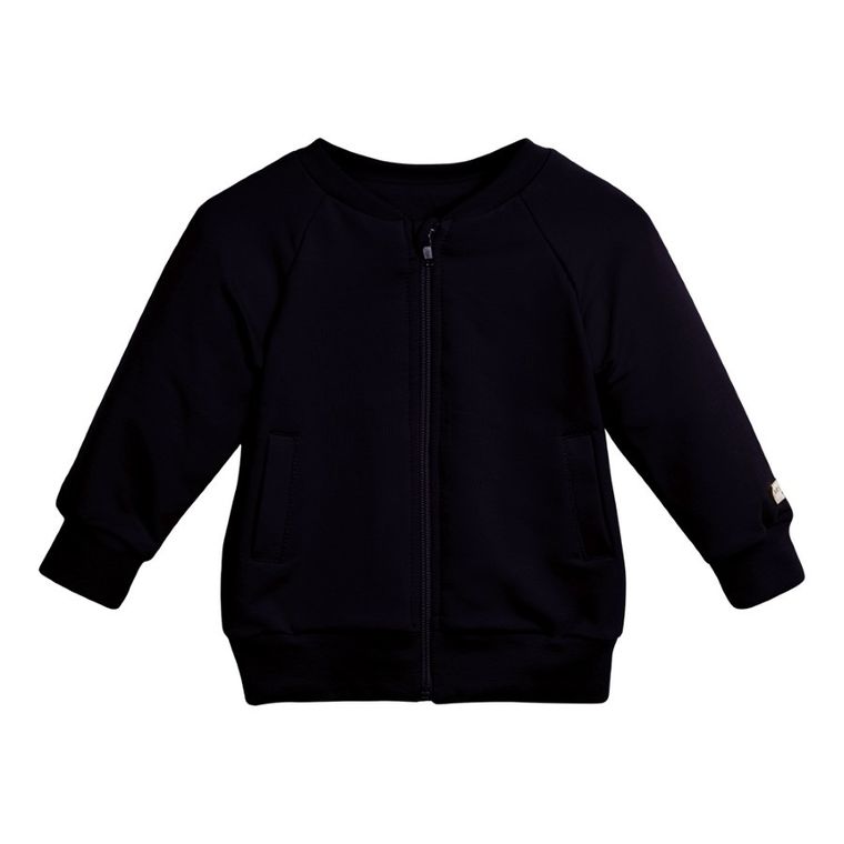 Bluza dziecięca, rozpinana, czarna, Eevi