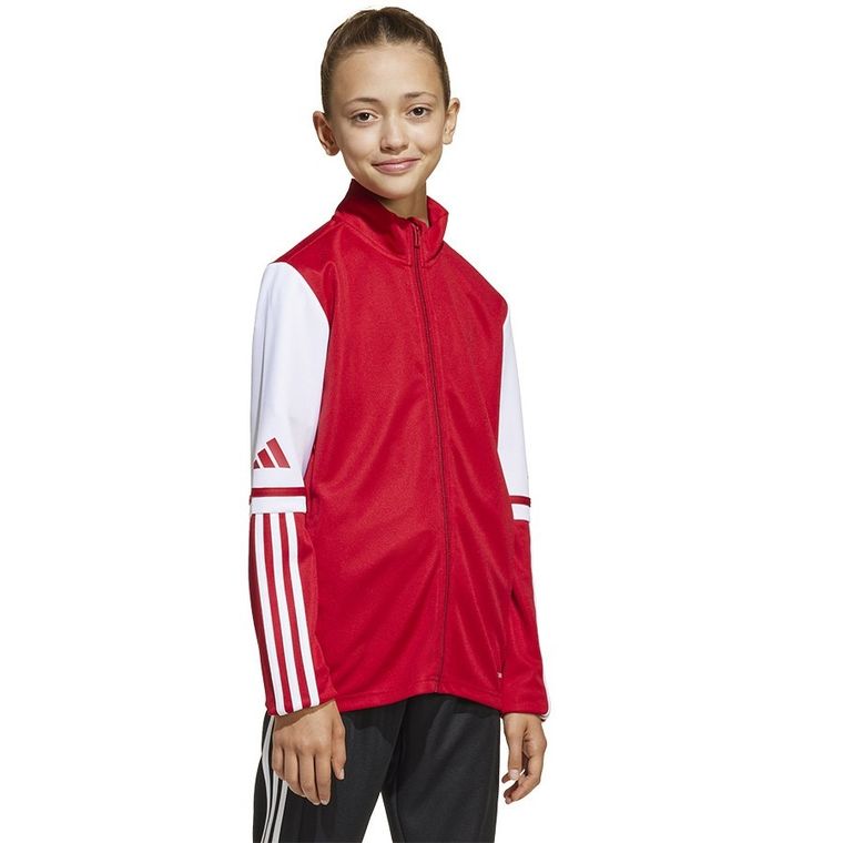 Bluza dziecięca, rozpinana, czerwona, Adidas Squadra