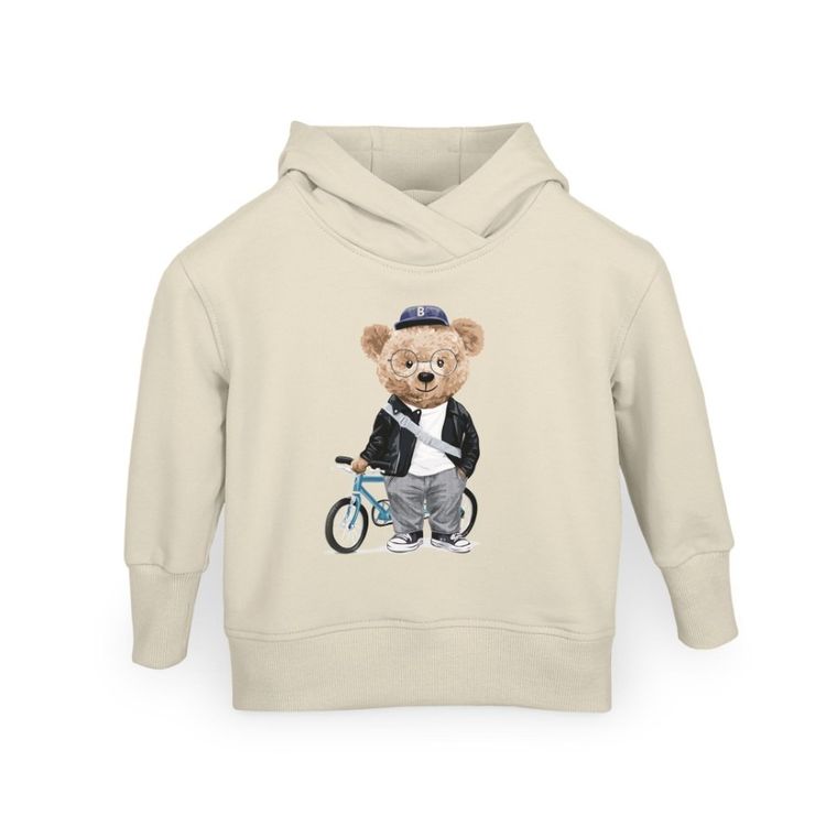 Bluza dziecięca z kapturem, beżowa, Ceba Baby