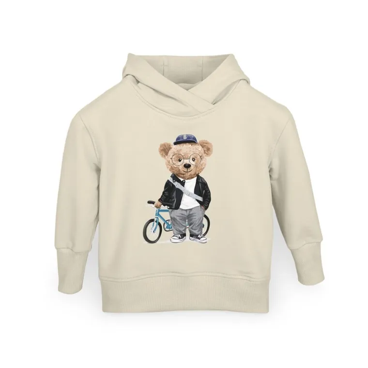 Bluza dziecięca z kapturem, beżowa, Ceba Baby