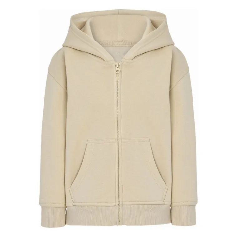 Bluza dziecięca z kapturem, rozpinana, beżowa, Tup Tup