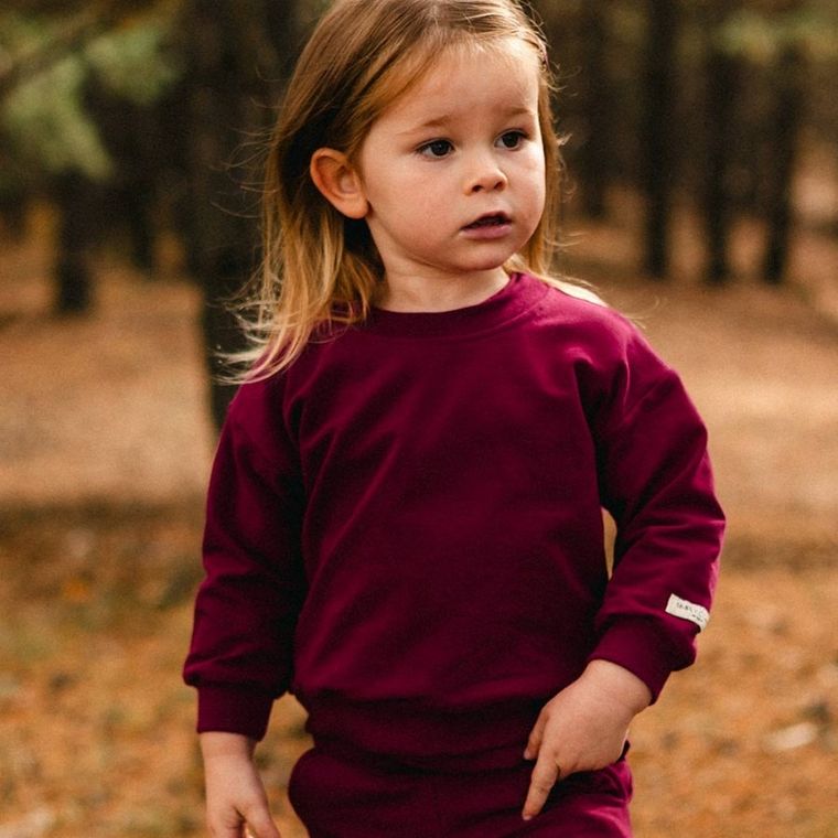 Bluza dziewczęca, bordowa, Eevi