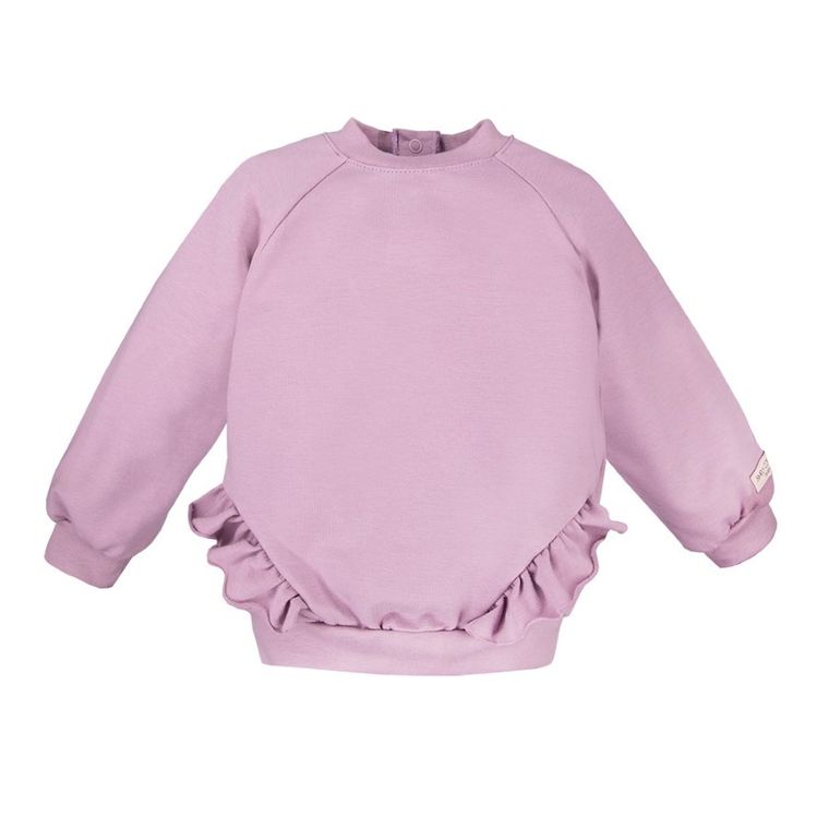 Bluza dziewczęca, fioletowa, falbanki, Eevi
