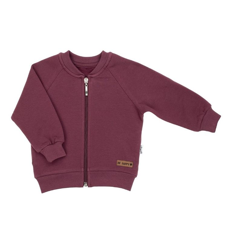 Bluza dziewczęca, rozpinana, bordowa, Nicol