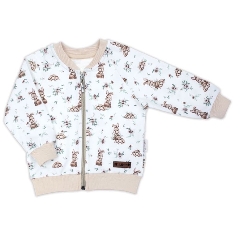 Bluza dziewczęca, rozpinana, ecru, Nicol