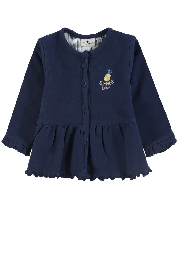Bluza dziewczęca, rozpinana, niebieska, Tom Tailor