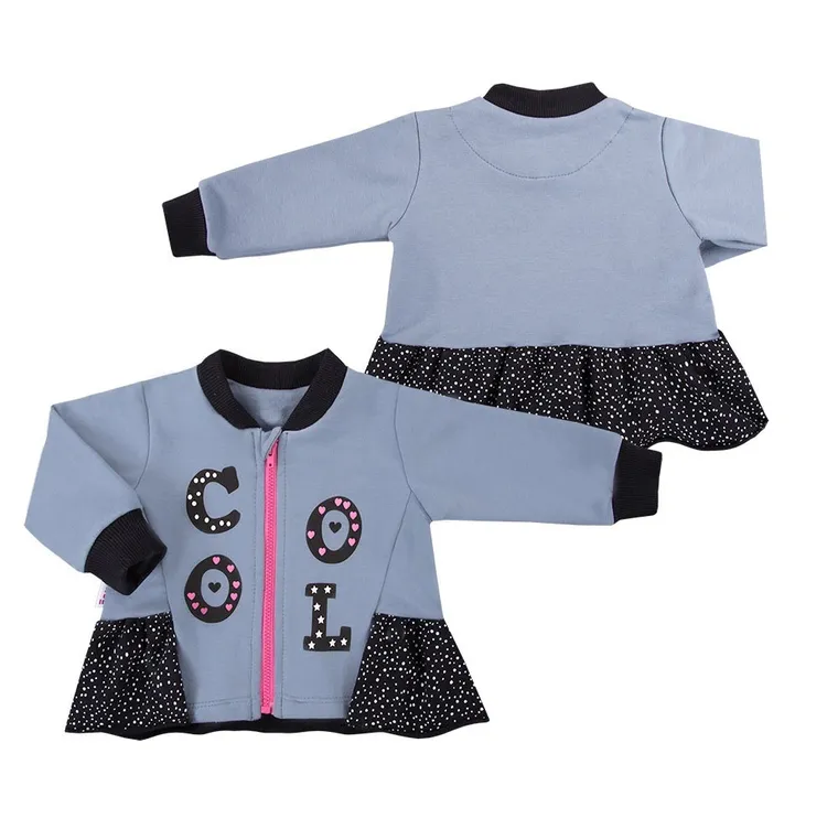 Bluza dziewczęca, szara, Cool, Eevi