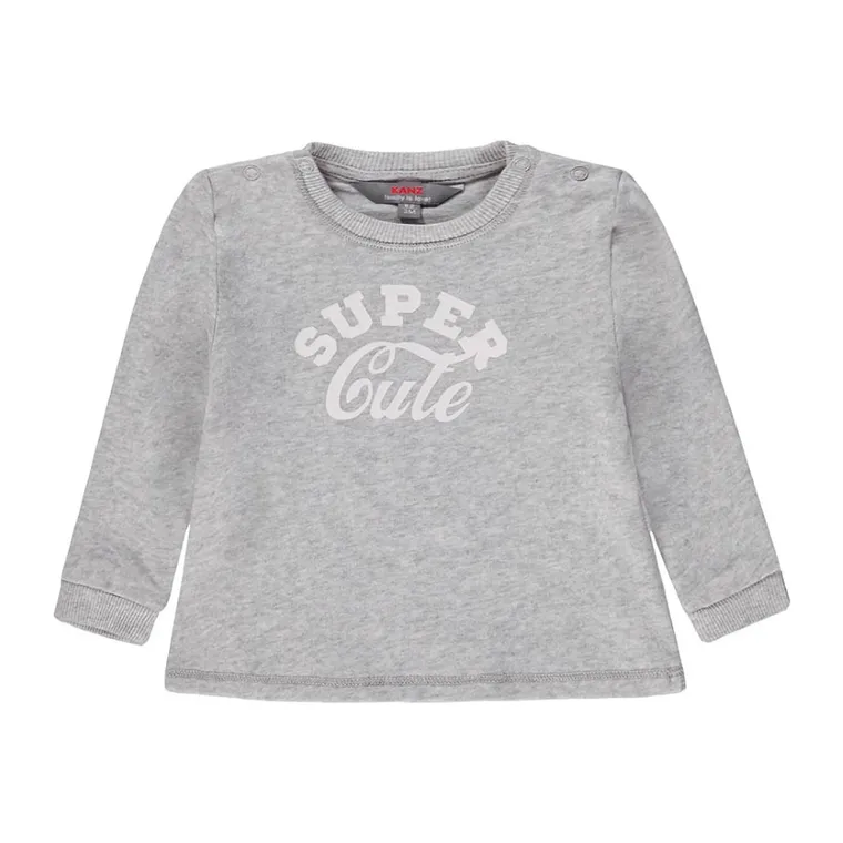 Bluza dziewczęca, szara, Kanz