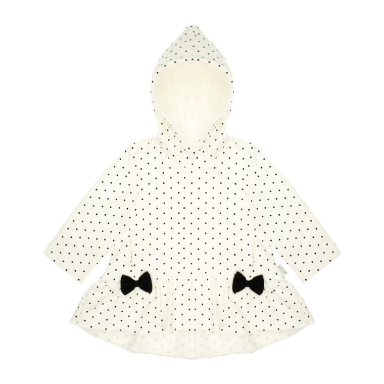 Bluza dziewczęca z kapturem, ecru, Nicol