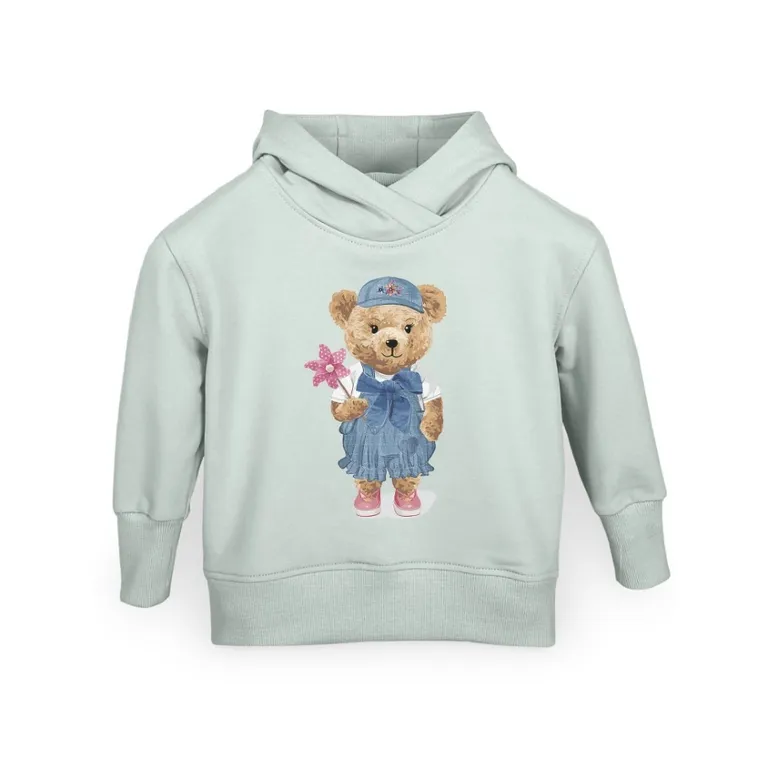 Bluza dziewczęca z kapturem, miętowa, Ceba Baby