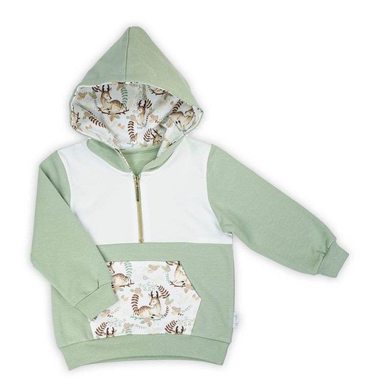 Bluza dziewczęca z kapturem, mix, Nicol