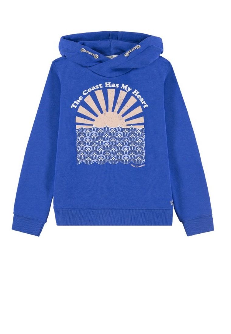 Bluza dziewczęca z kapturem, niebieska, Tom Tailor