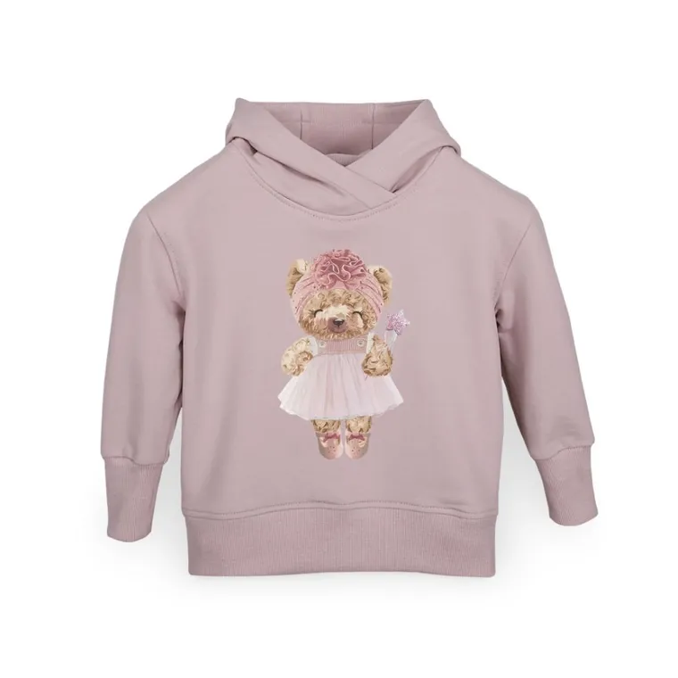 Bluza dziewczęca z kapturem, różowa, Ceba Baby