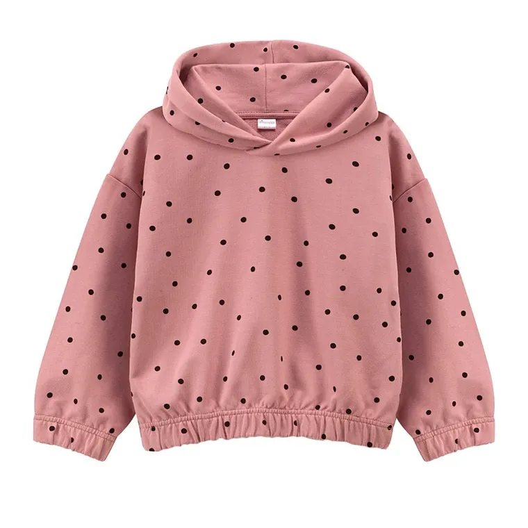Bluza dziewczęca z kapturem, różowa, Pinokio