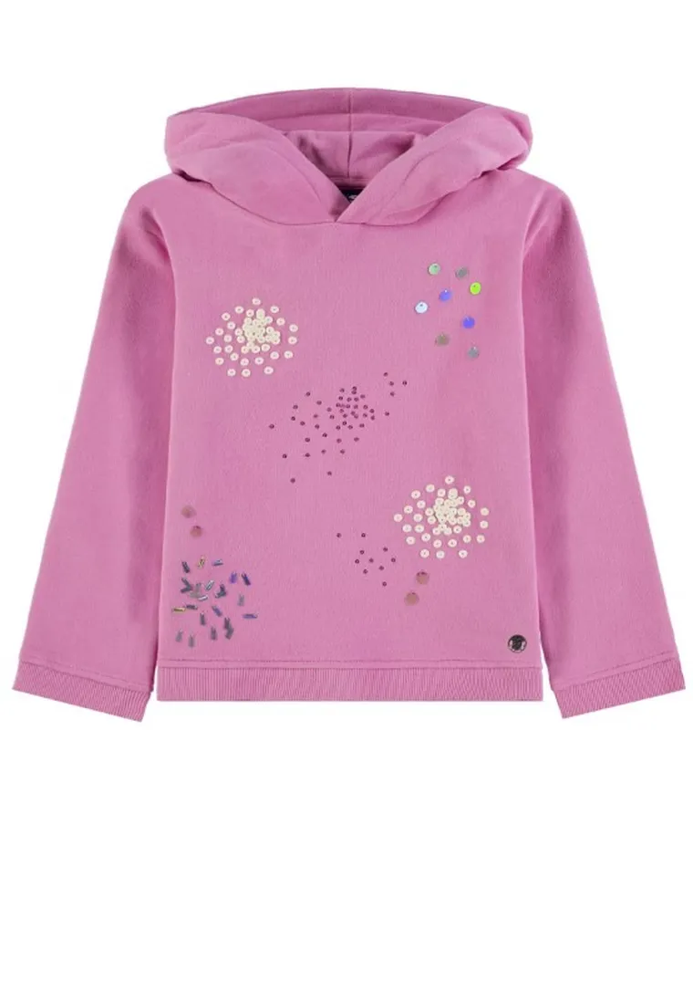 Bluza dziewczęca z kapturem, różowa, Tom Tailor