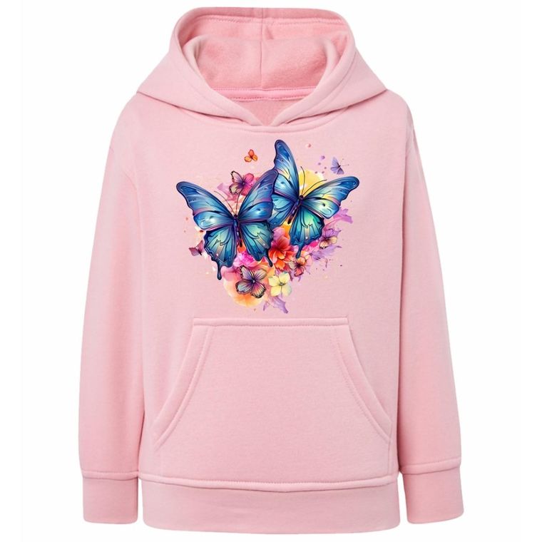 Bluza dziewczęca z kapturem, różowa, Tup Tup