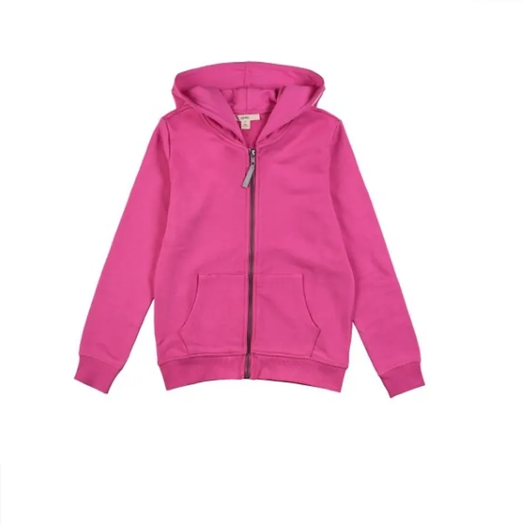 Bluza dziewczęca z kapturem, rozpinana, różowa, Esprit