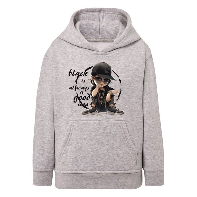 Bluza dziewczęca z kapturem, szara, Tup Tup