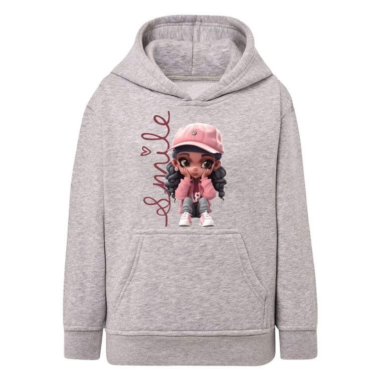 Bluza dziewczęca z kapturem, szara, Tup Tup