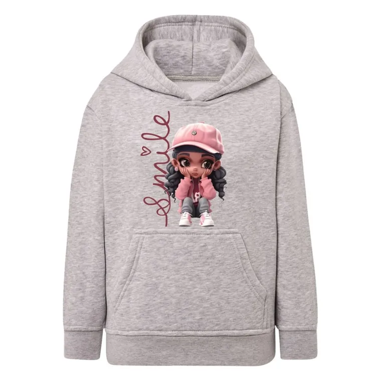 Bluza dziewczęca z kapturem, szara, Tup Tup