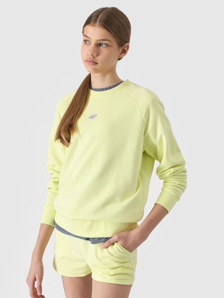 Bluza dziewczęca, żółta, 4F