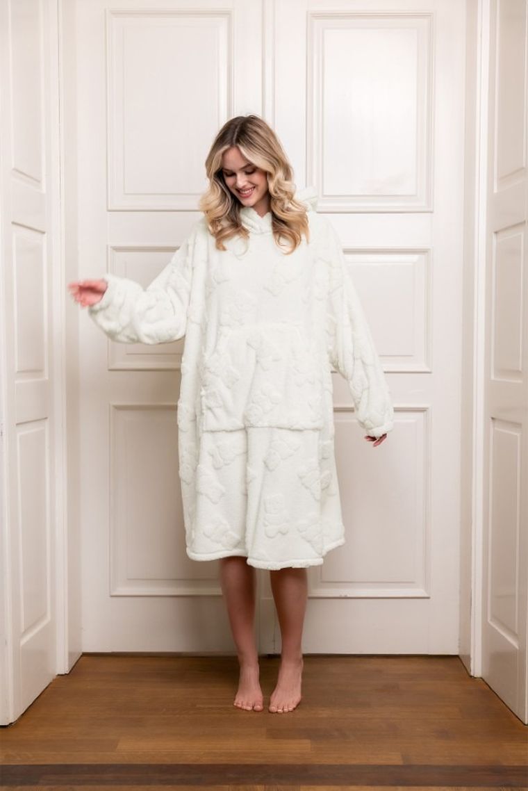 Bluza-koc, ecru, Reno, Italian Fashion