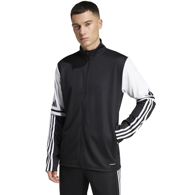 Bluza męska, rozpinana, czarna, Adidas Squadra