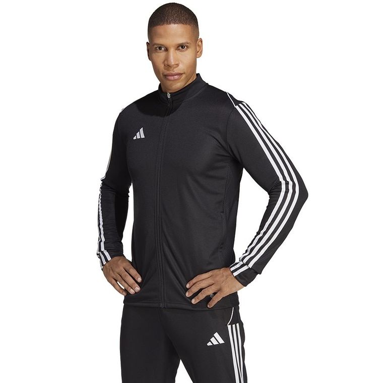 Bluza męska, rozpinana, czarna, Adidas Tiro