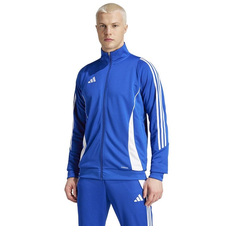Bluza męska, rozpinana, niebieska, Adidas Tiro