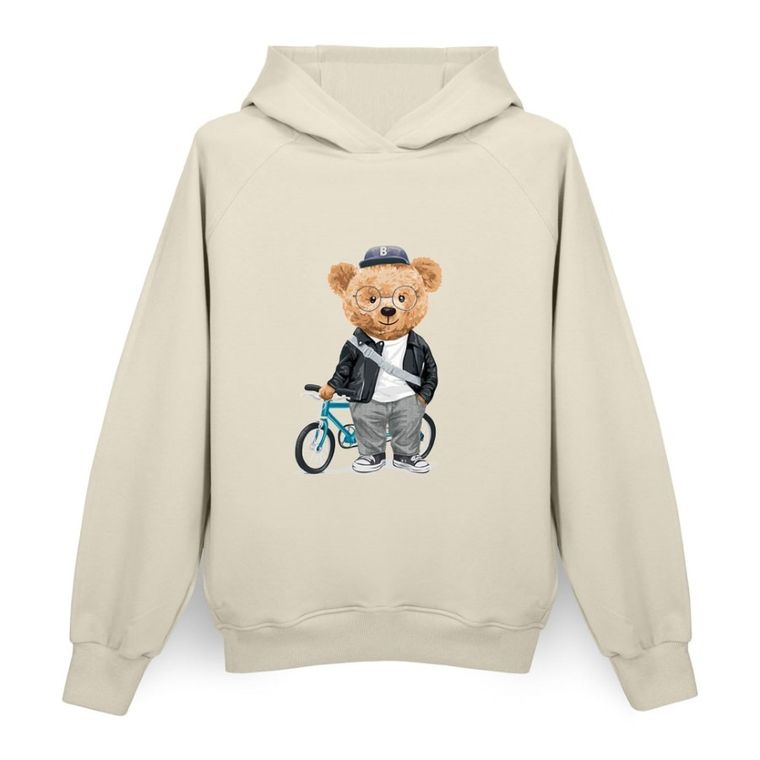 Bluza męska z kapturem, beżowa, Ceba Baby