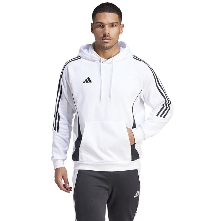 Bluza męska z kapturem, biała, Adidas