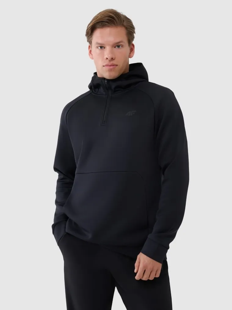 Bluza męska z kapturem, czarna, 4F